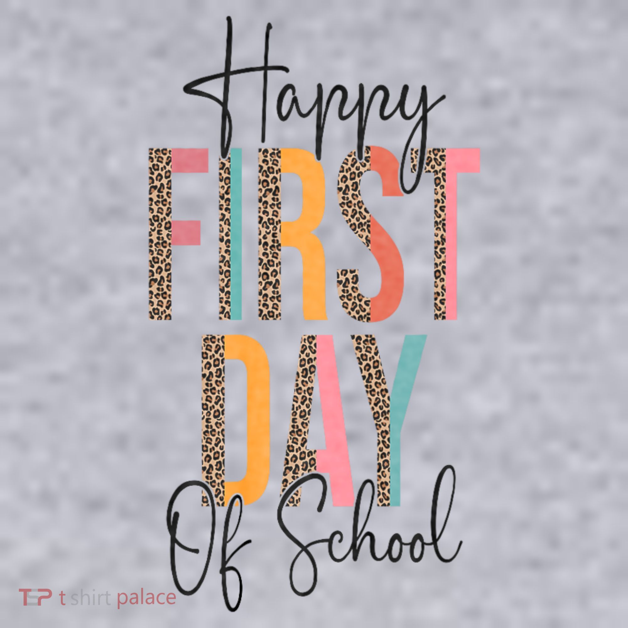 Happy First Day Of School Leopard Back To School Teacher Women's Sweatshirt