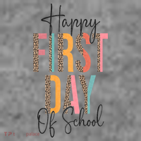 Happy First Day Of School Leopard Back To School Teacher Toddler Hoodie thumb 2