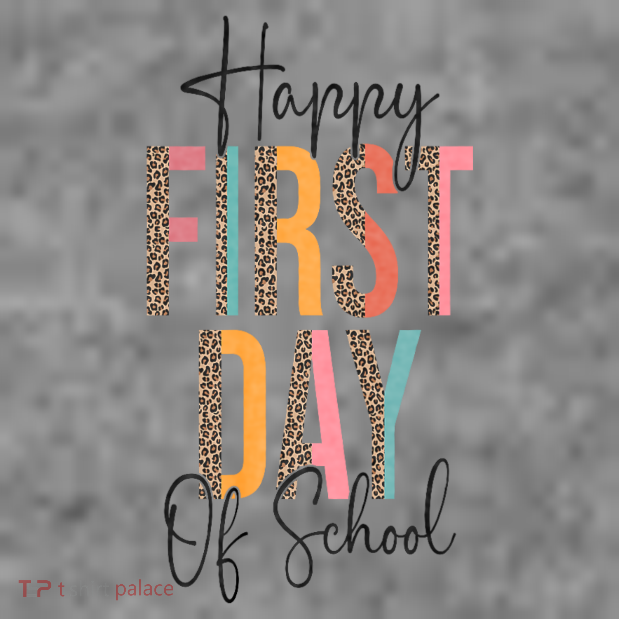 Happy First Day Of School Leopard Back To School Teacher Toddler Hoodie