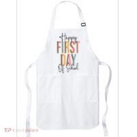 Happy First Day Of School Leopard Back To School Teacher Apron thumb 0