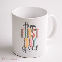 Happy First Day Of School Leopard Back To School Teacher Coffee Mug thumb 1