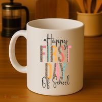 Happy First Day Of School Leopard Back To School Teacher Coffee Mug thumb 4