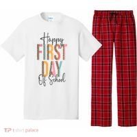Happy First Day Of School Leopard Back To School Teacher Pajama Set thumb 0