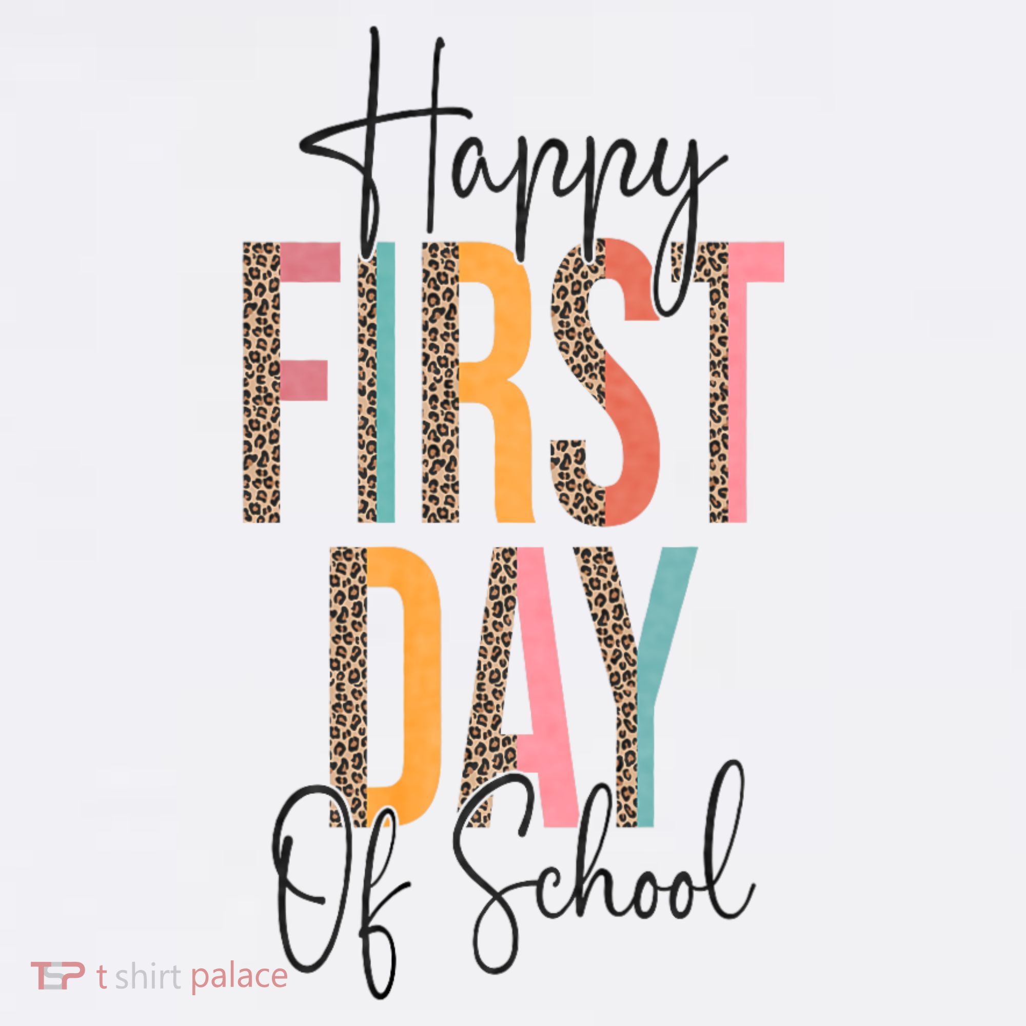 Happy First Day Of School Leopard Back To School Teacher Women's Hoodie