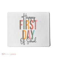 Happy First Day Of School Leopard Back To School Teacher Mousepad thumb 0