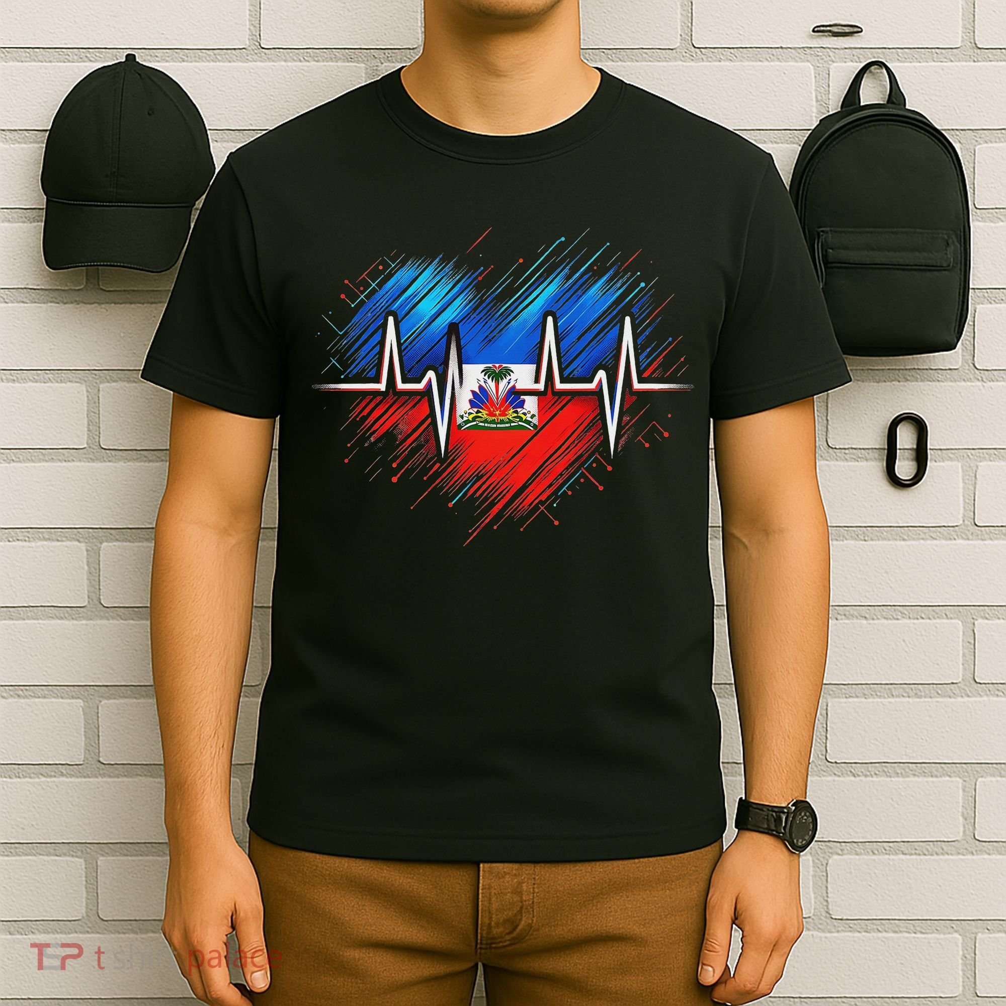 Haitian Flag Day Love Haiti Haitian Haitian Roots Haiti Flag T-Shirt