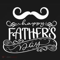 Happy Father's Day Dad Mustache USA-Made Doggie Bandana thumb 2
