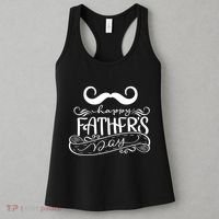 Happy Father's Day Dad Mustache Women's Tank Top thumb 3