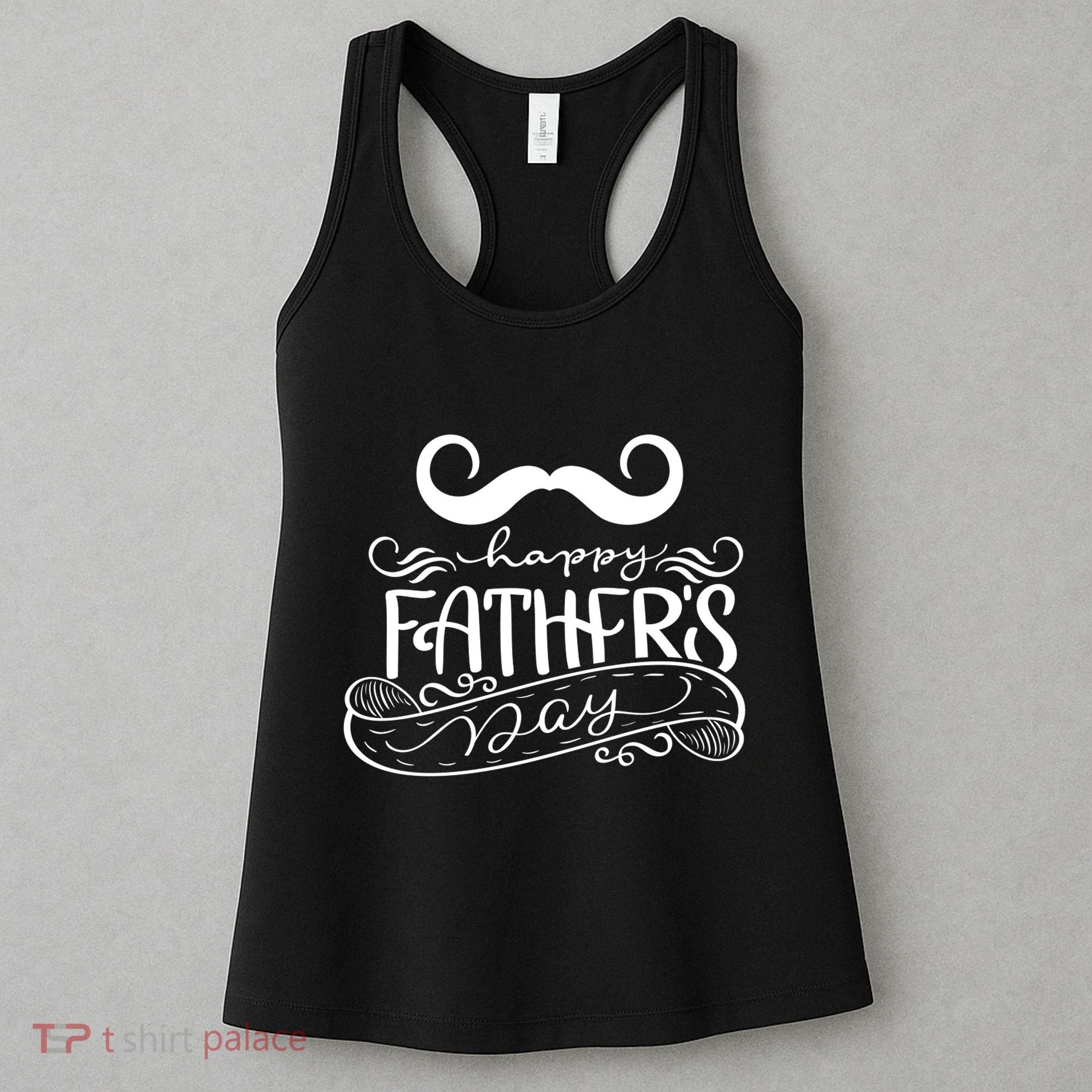 Happy Father's Day Dad Mustache Women's Tank Top