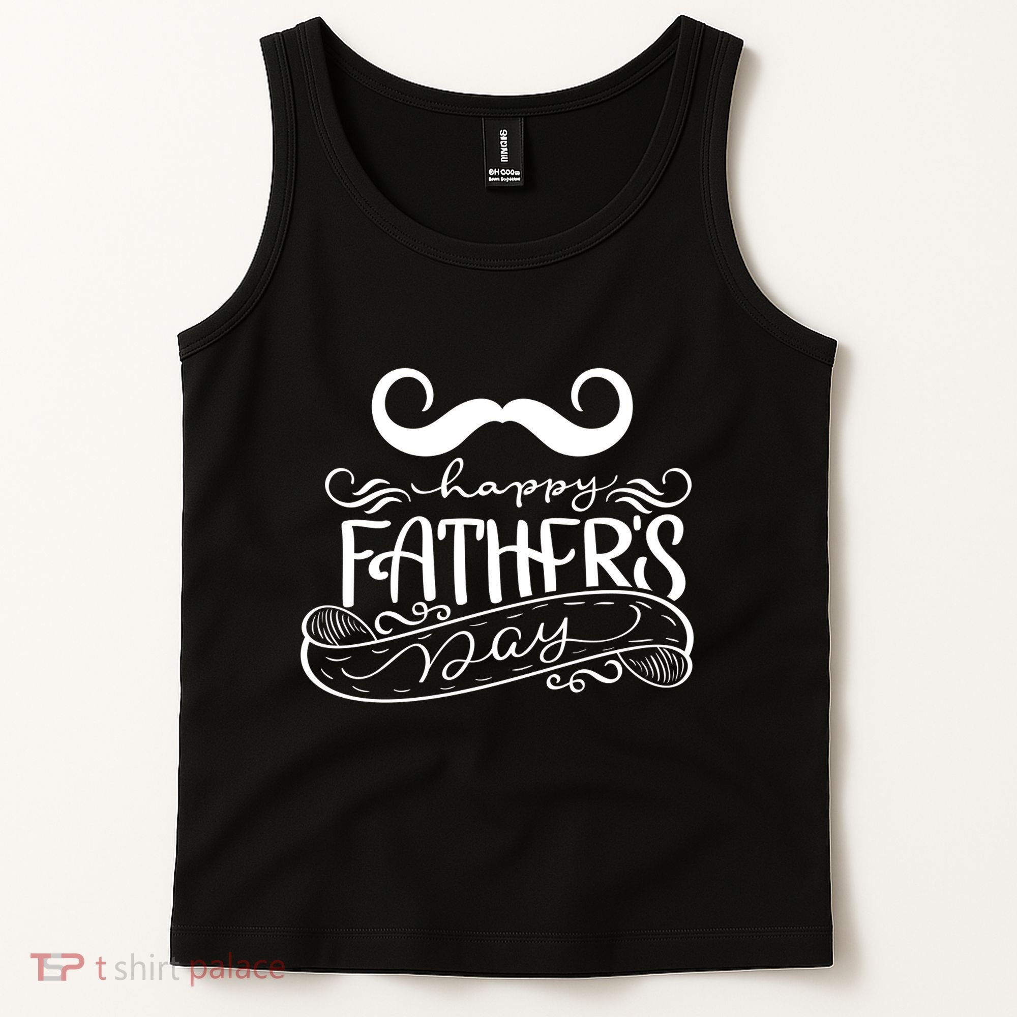 Happy Father's Day Dad Mustache Tank Top