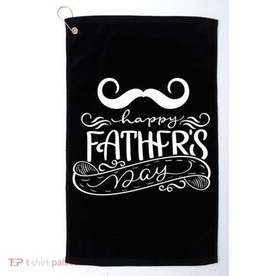 Happy Father's Day Dad Mustache Golf Towel