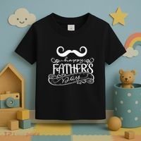 Happy Father's Day Dad Mustache Toddler T-Shirt thumb 3