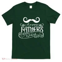 Happy Father's Day Dad Mustache T-Shirt thumb 0