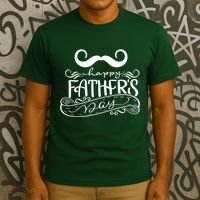 Happy Father's Day Dad Mustache T-Shirt thumb 3