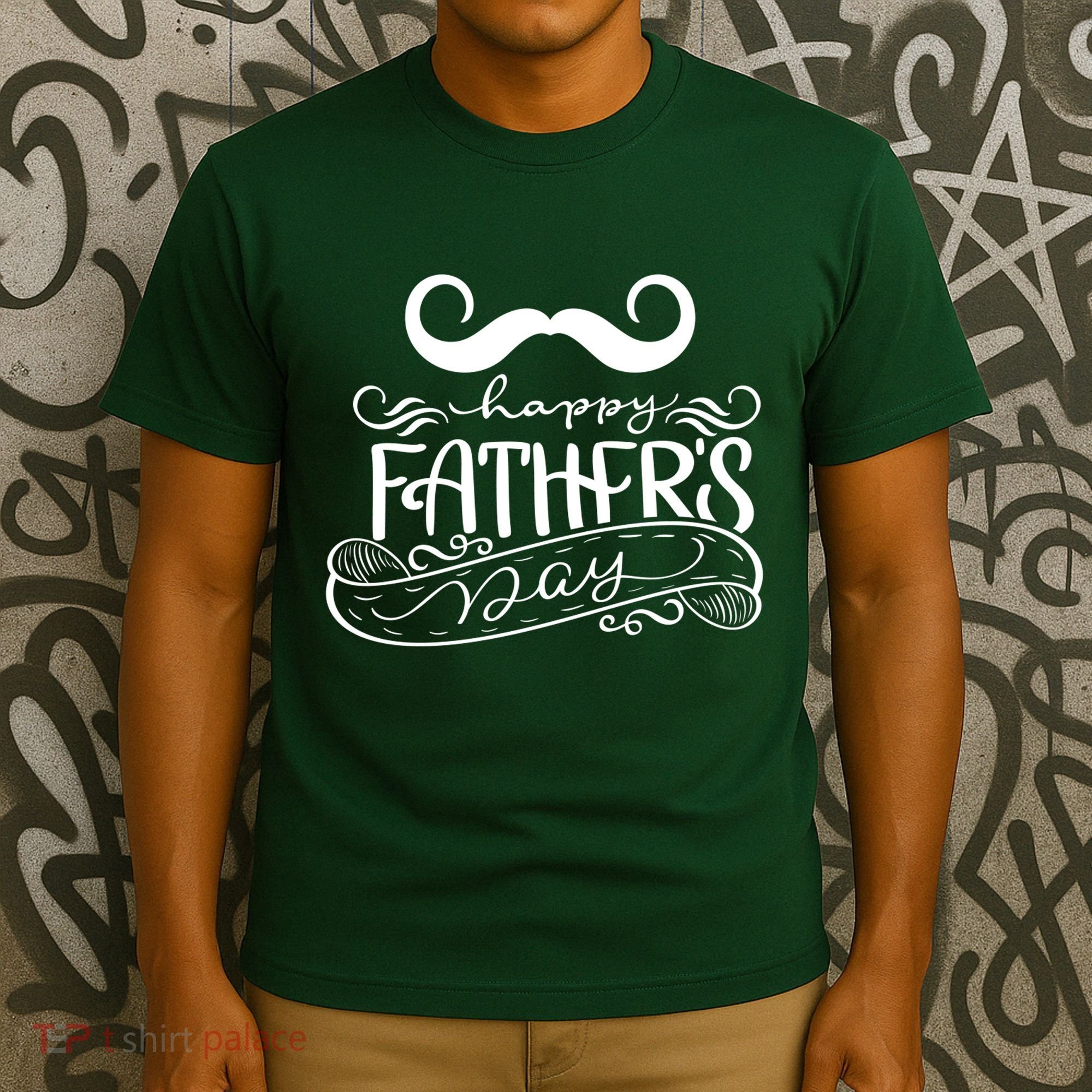 Happy Father's Day Dad Mustache T-Shirt