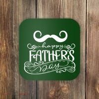 Happy Father's Day Dad Mustache Coaster thumb 0