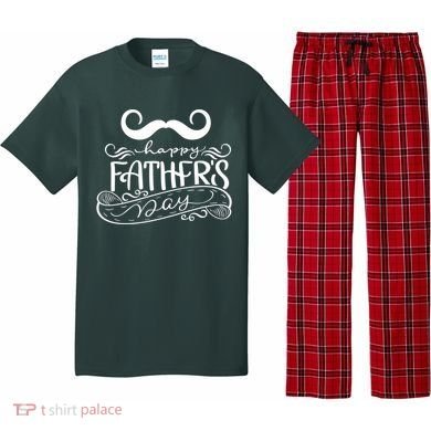 Happy Father's Day Dad Mustache Pajama Set