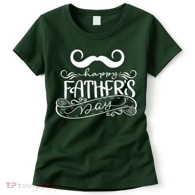 Happy Father's Day Dad Mustache Women's T-Shirt