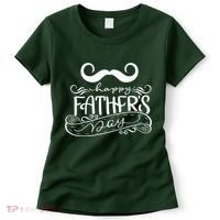 Happy Father's Day Dad Mustache Women's T-Shirt thumb 0