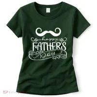 Happy Father's Day Dad Mustache Women's T-Shirt thumb 0