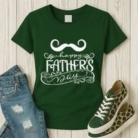 Happy Father's Day Dad Mustache Women's T-Shirt thumb 3