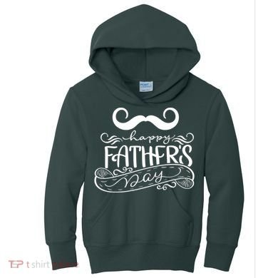 Happy Father's Day Dad Mustache Kids Hoodie