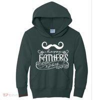 Happy Father's Day Dad Mustache Kids Hoodie thumb 0