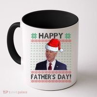 Happy Father's Day Funny Joe Biden Christmas Coffee Mug thumb 0