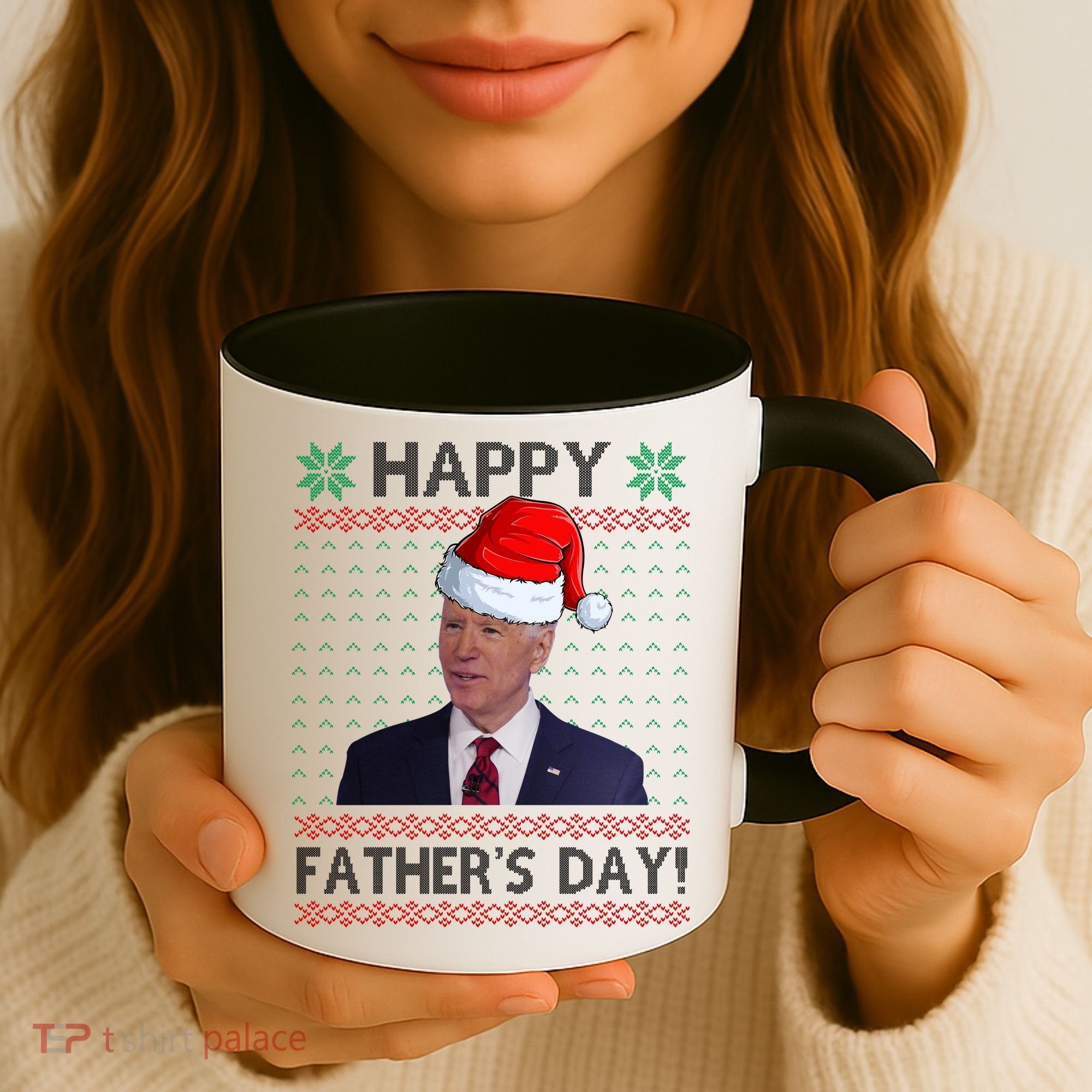 Happy Father's Day Funny Joe Biden Christmas Coffee Mug