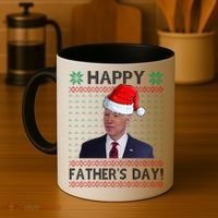 Happy Father's Day Funny Joe Biden Christmas Coffee Mug thumb 4