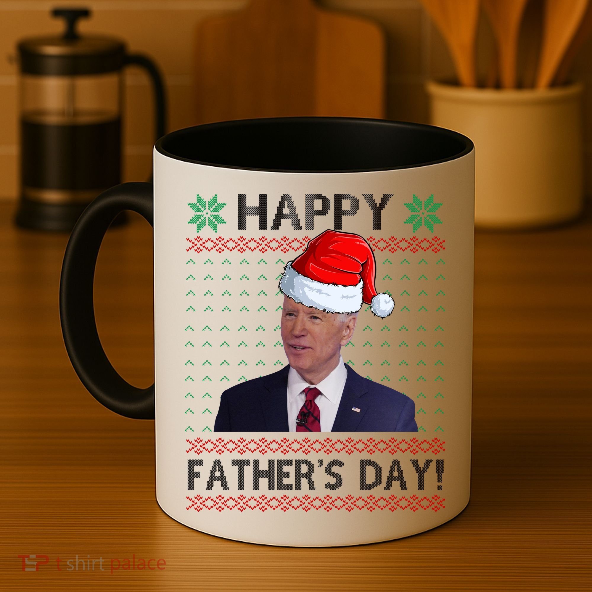 Happy Father's Day Funny Joe Biden Christmas Coffee Mug