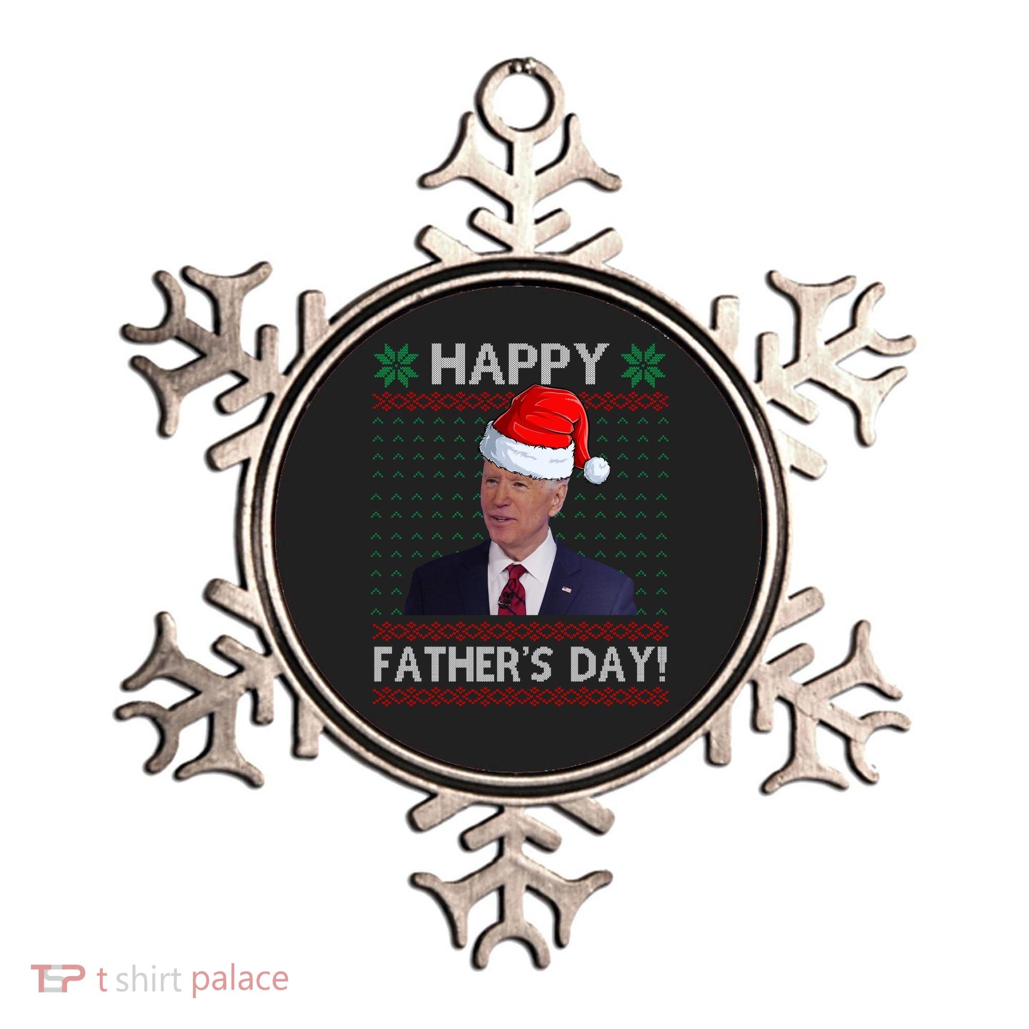 Happy Father's Day Funny Joe Biden Christmas Ornament