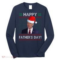 Happy Father's Day Funny Joe Biden Christmas Long Sleeve Shirt thumb 0