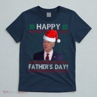Happy Father's Day Funny Joe Biden Christmas T-Shirt thumb 5