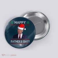 Happy Father's Day Funny Joe Biden Christmas Button thumb 0