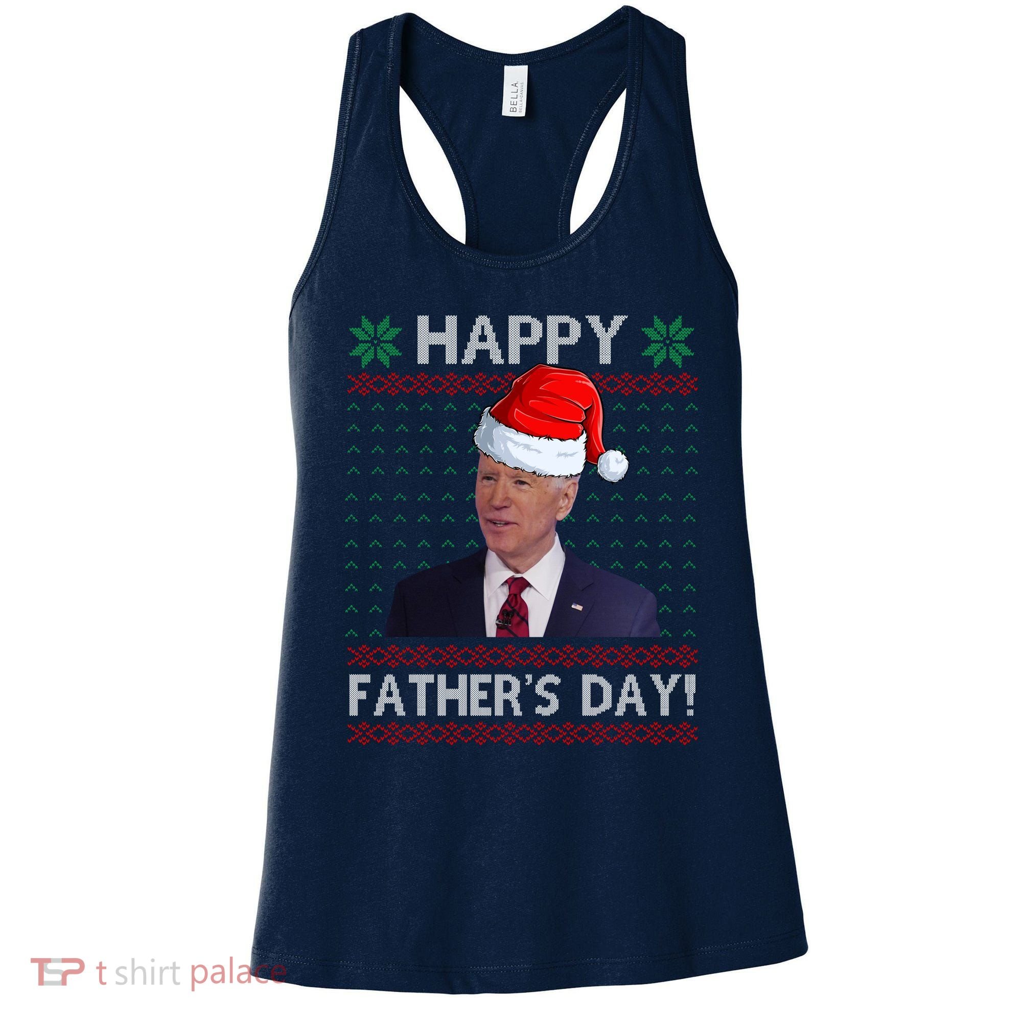 Happy Father's Day Funny Joe Biden Christmas Women's Tank Top