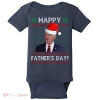 Happy Father's Day Funny Joe Biden Christmas Baby Bodysuit thumb 0