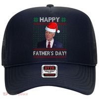 Happy Father's Day Funny Joe Biden Christmas Hat thumb 0