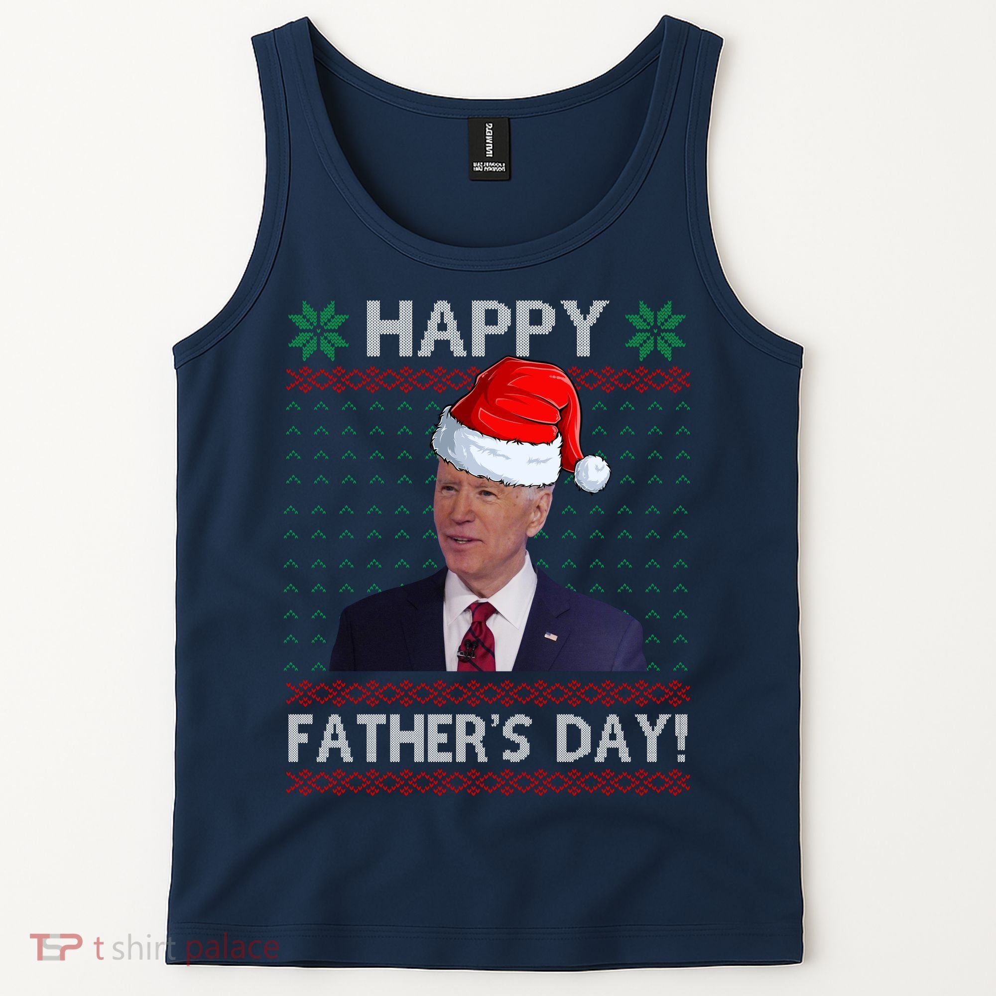 Happy Father's Day Funny Joe Biden Christmas Tank Top