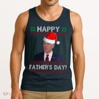 Happy Father's Day Funny Joe Biden Christmas Tank Top thumb 3