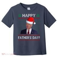 Happy Father's Day Funny Joe Biden Christmas Toddler T-Shirt thumb 0