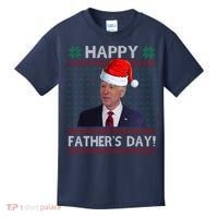 Happy Father's Day Funny Joe Biden Christmas Kids T-Shirt thumb 0