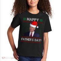 Happy Father's Day Funny Joe Biden Christmas Kids T-Shirt thumb 2