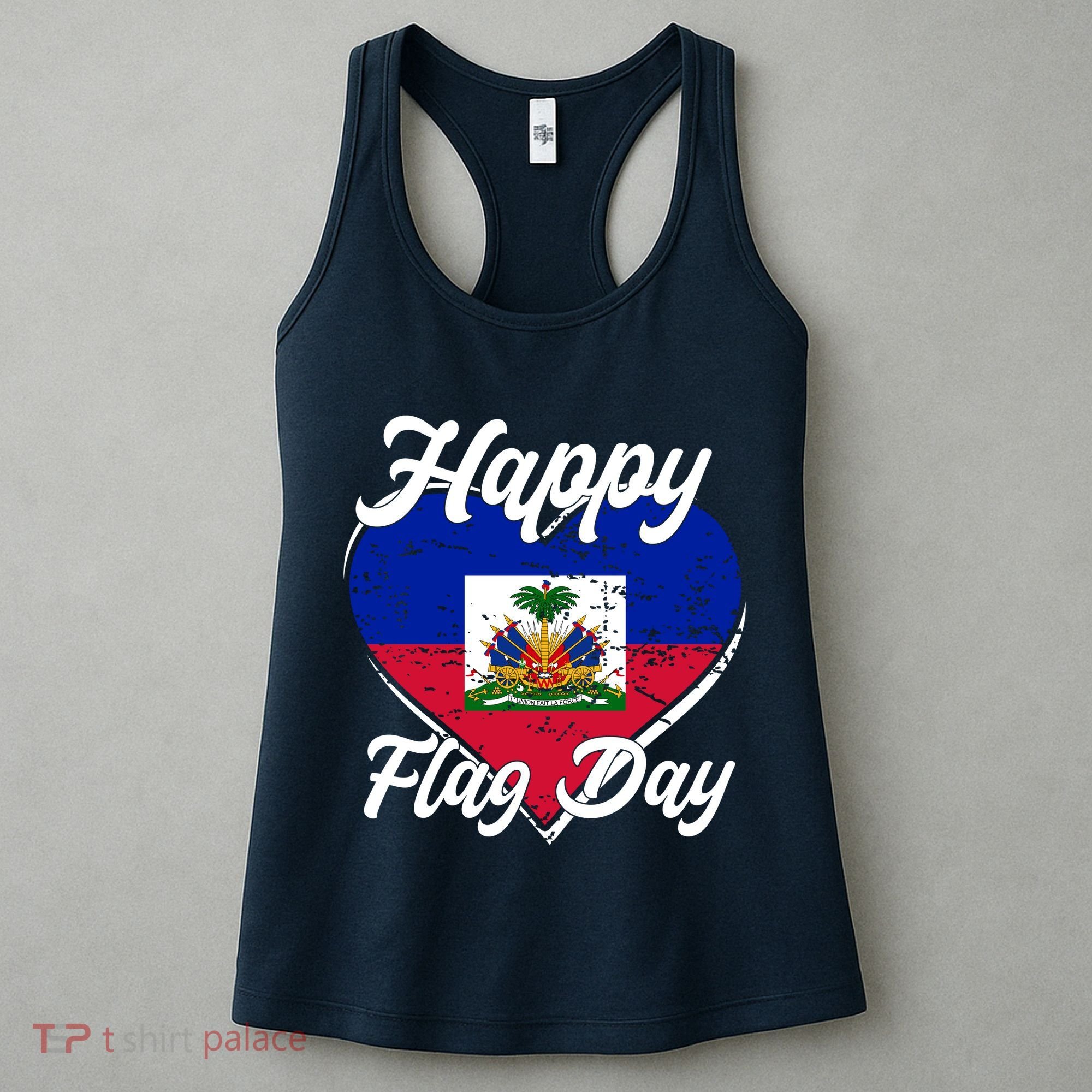 Happy Flag Day 1804 Haiti Haitian Independence Women's Tank Top