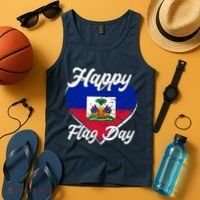 Happy Flag Day 1804 Haiti Haitian Independence Tank Top thumb 4