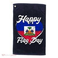 Happy Flag Day 1804 Haiti Haitian Independence Golf Towel thumb 0