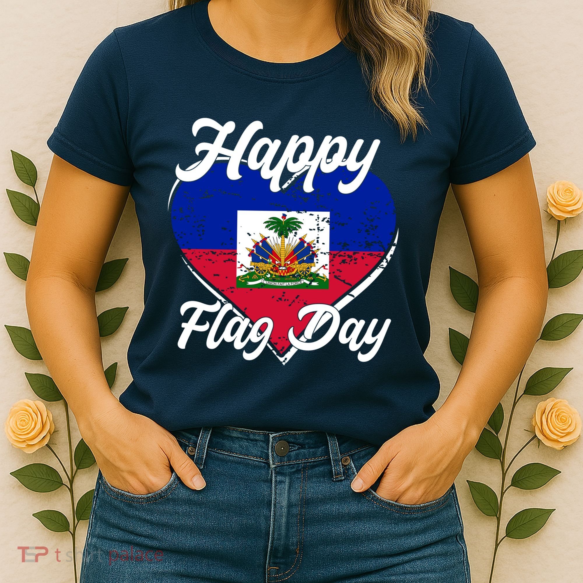 Happy Flag Day 1804 Haiti Haitian Independence Women's T-Shirt