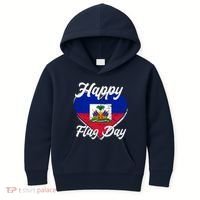 Happy Flag Day 1804 Haiti Haitian Independence Kids Hoodie thumb 0