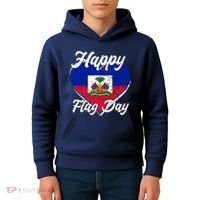 Happy Flag Day 1804 Haiti Haitian Independence Kids Hoodie thumb 4