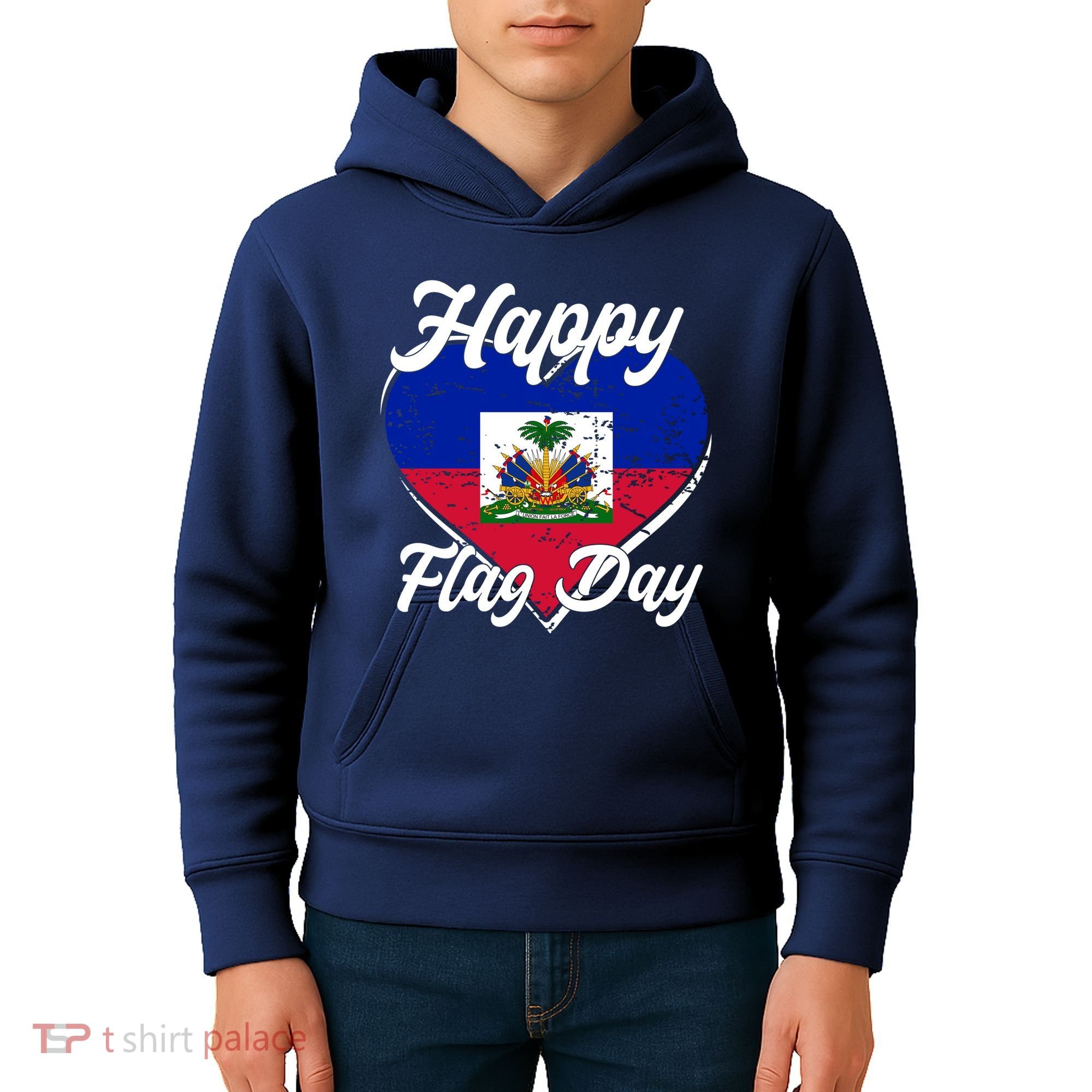 Happy Flag Day 1804 Haiti Haitian Independence Kids Hoodie
